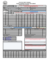 Travel Expense Account Settlement - West Virginia