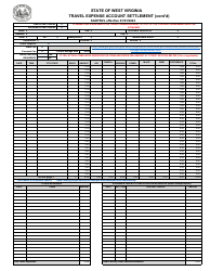 Travel Expense Account Settlement - West Virginia, Page 2