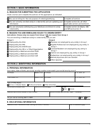Form CMS-855O Medicare Enrollment Application - Registration for Eligible Ordering and Referring Physicians and Non-physician Practitioners, Page 4
