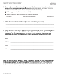 Form CMS-10106 1-800-medicare Authorization to Disclose Personal Health Information Form, Page 5
