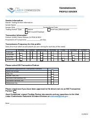 Document preview: Transmission Profile-Sender - Utah