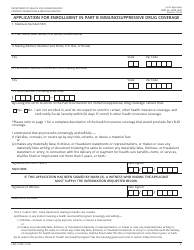 Form CMS-10798 Application for Enrollment in Part B Immunosuppressive Drug Coverage, Page 2