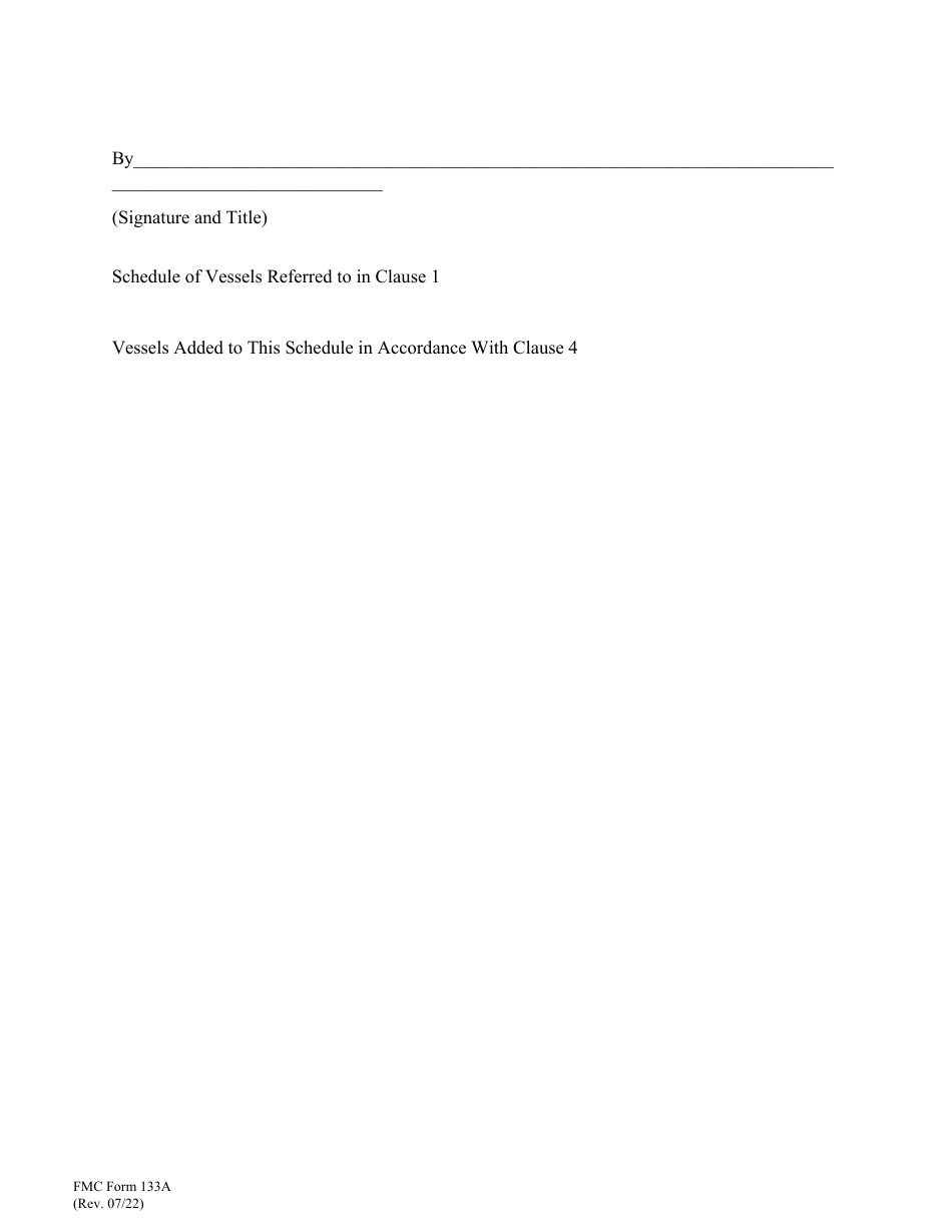 Form FMC-133A Guaranty in Respect of Liability for Nonperformance, Page 3