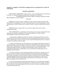 Document preview: Escrow Agreement