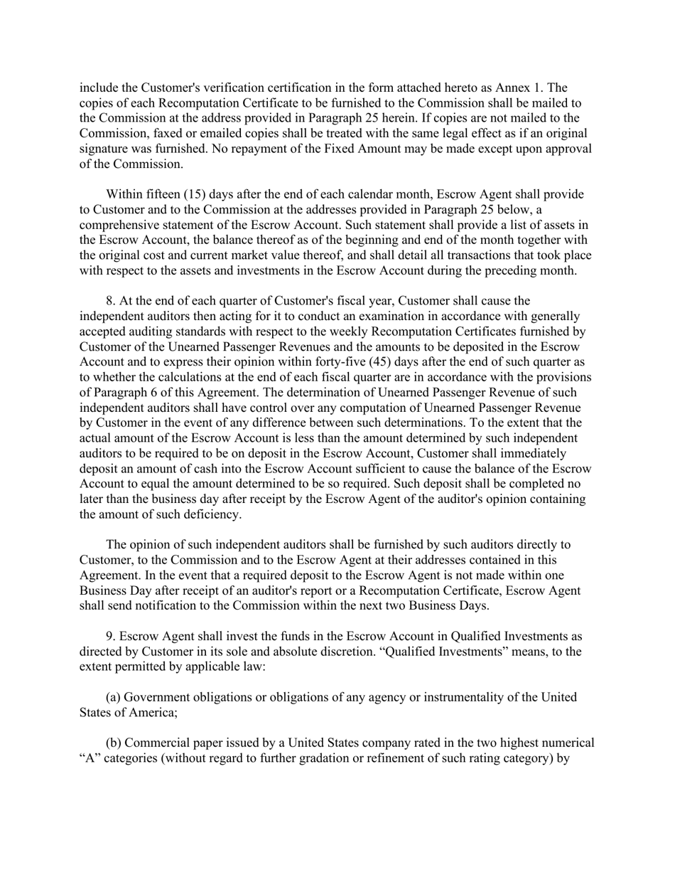 Escrow Agreement, Page 3