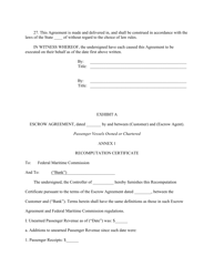 Escrow Agreement, Page 8