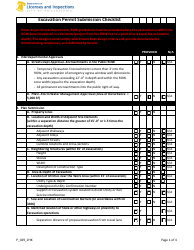 Document preview: Form P_029_CHK Excavation Permit Submission Checklist - City of Philadelphia, Pennsylvania