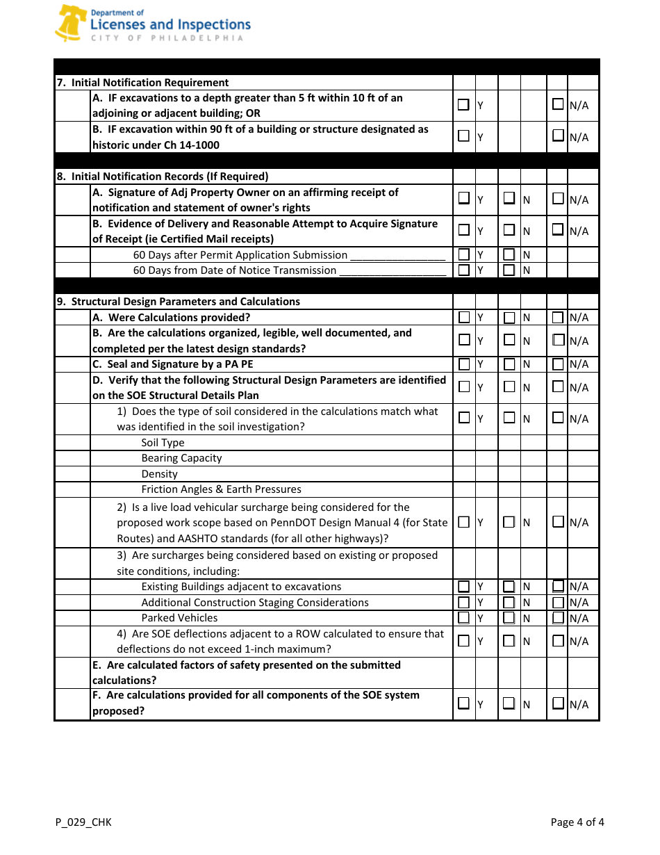 Form P_029_CHK - Fill Out, Sign Online and Download Fillable PDF, City ...