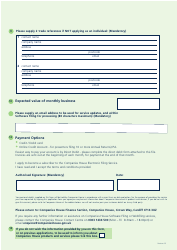 Credit Account Application - United Kingdom, Page 3