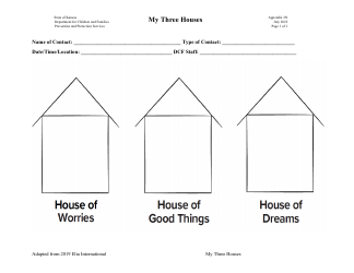 Document preview: Appendix 2N My Three Houses - One Page - Kansas