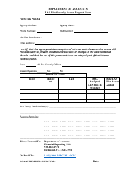 Document preview: Form LAS Plus-S1 Las Plus Security Access Request Form - Virginia