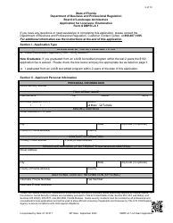Form DBPR LA1 Landscape Architect Application for Licensure: Examination - Florida, Page 2