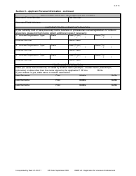 Form DBPR LA3 Landscape Architect Application for Licensure: Endorsement - Florida, Page 3