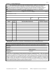 Form DBPR LA3 Landscape Architect Application for Licensure: Endorsement - Florida, Page 7