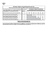 Form NC-40 PTE Taxed Partnership Estimated Income Tax - North Carolina, Page 3