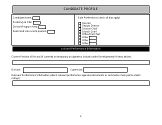 Candidate Application - California, Page 2