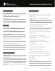 External Agency Referral Form - City of Philadelphia, Pennsylvania