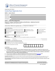 Vendor/Payee Registration Form - Washington, Page 2