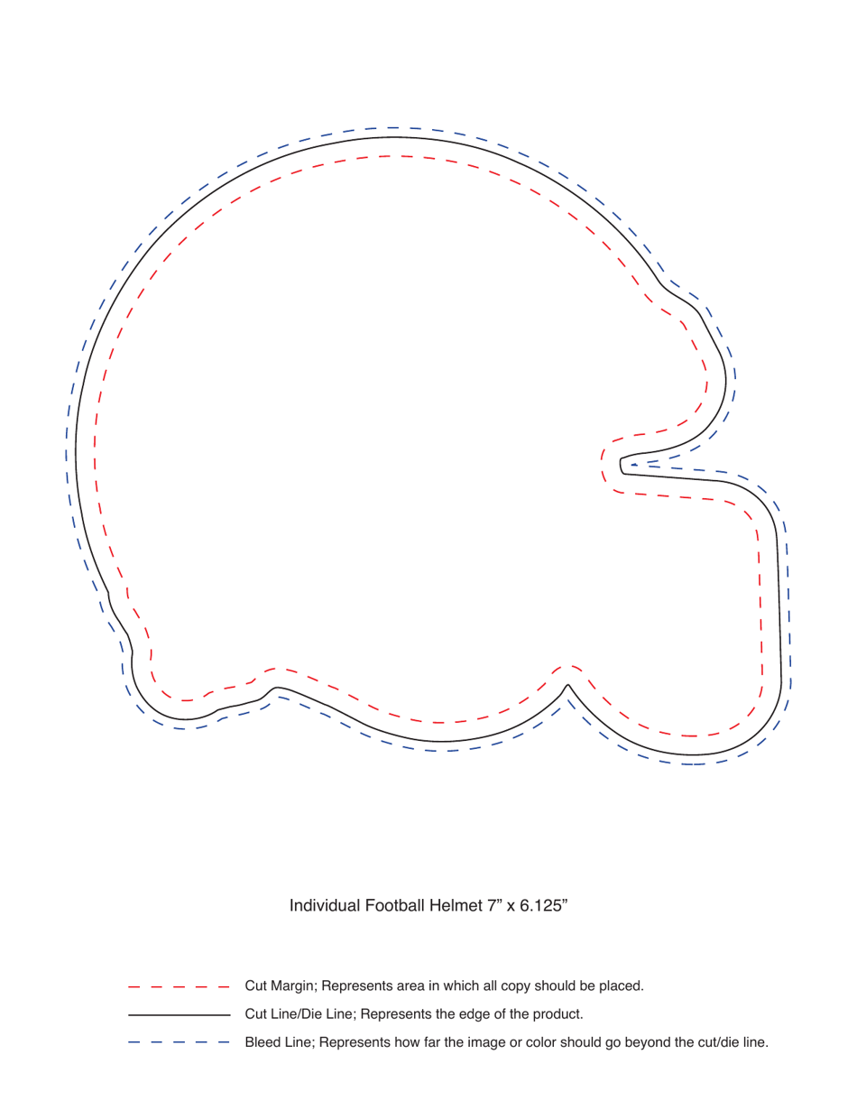 Football Helmet Template Scheme Download Printable PDF Templateroller