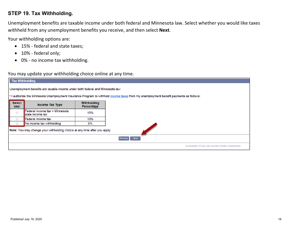 For Self-employed and Contract Workers Step-By-Step Guide to Completing the Ui Application During Covid-19 - Minnesota, Page 18