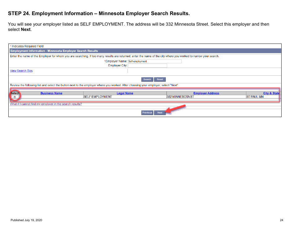 For Self-employed and Contract Workers Step-By-Step Guide to Completing the Ui Application During Covid-19 - Minnesota, Page 24