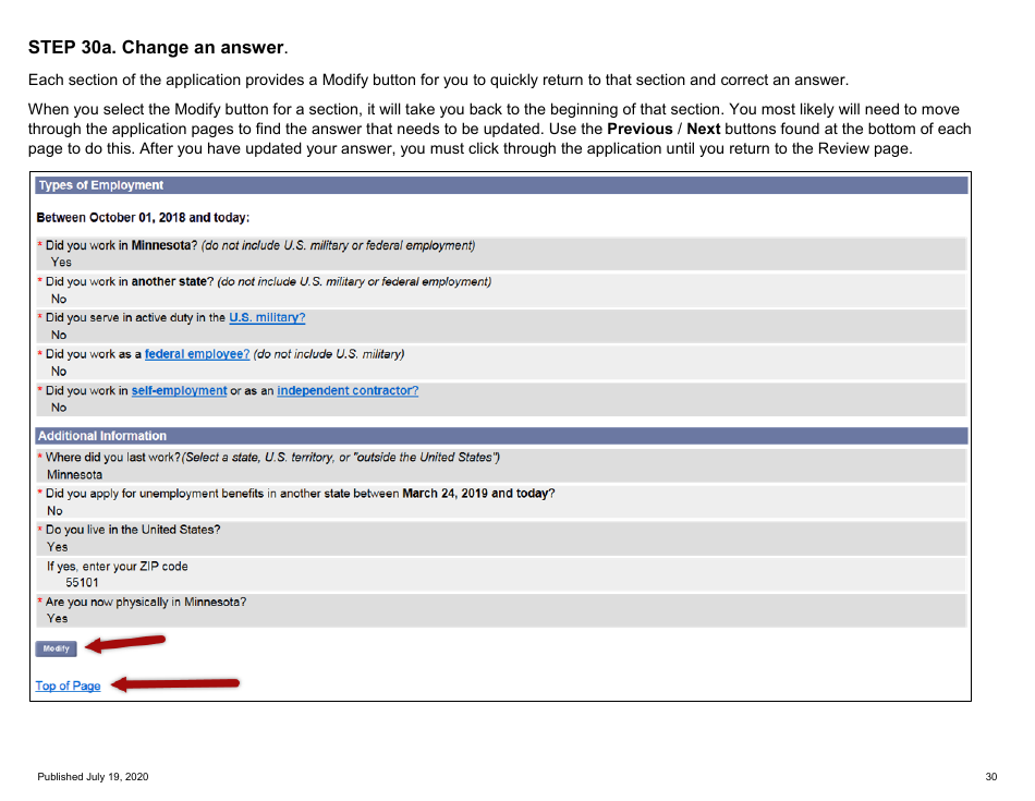 For Self-employed and Contract Workers Step-By-Step Guide to Completing the Ui Application During Covid-19 - Minnesota, Page 30