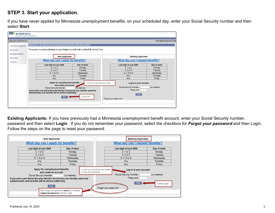 For Self-employed and Contract Workers Step-By-Step Guide to Completing the Ui Application During Covid-19 - Minnesota, Page 3