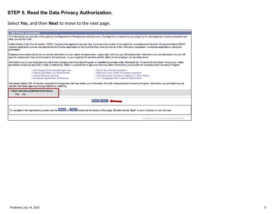 For Self-employed and Contract Workers Step-By-Step Guide to Completing the Ui Application During Covid-19 - Minnesota, Page 5