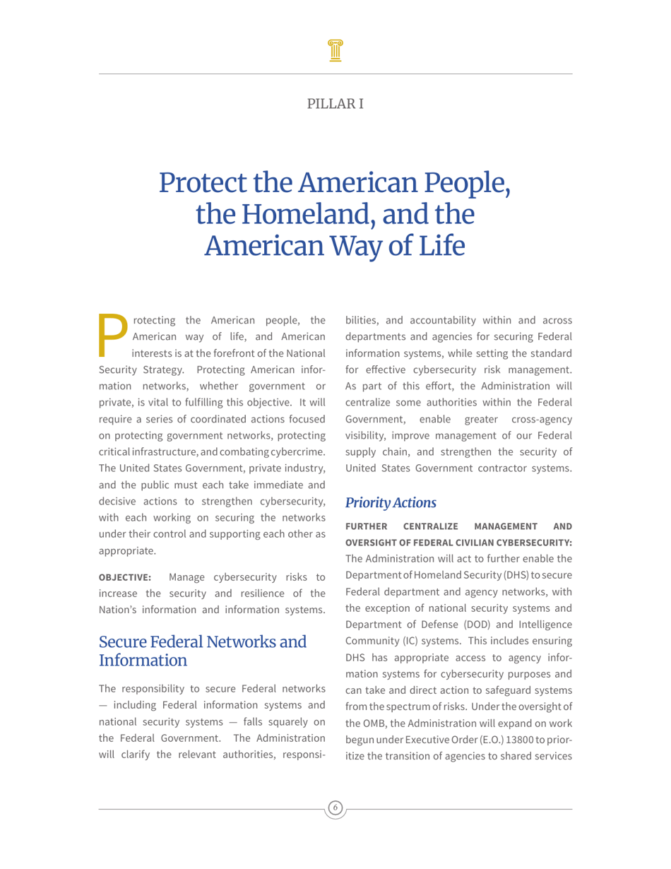 National Cyber Strategy of the United States of America, Page 15