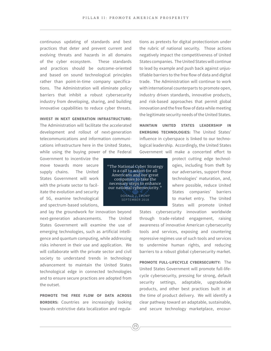 National Cyber Strategy of the United States of America, Page 24