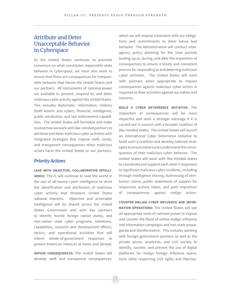 National Cyber Strategy of the United States of America, Page 30