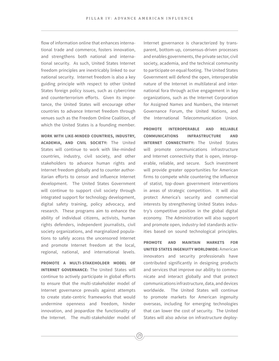 National Cyber Strategy of the United States of America, Page 34