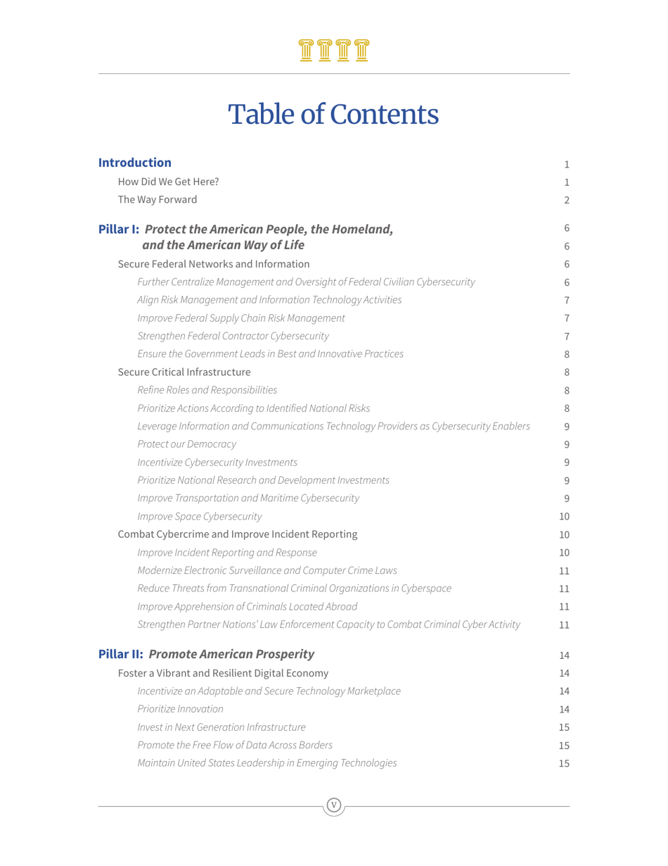 National Cyber Strategy of the United States of America, Page 7