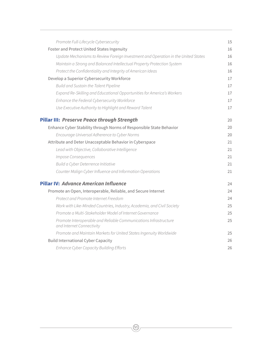 National Cyber Strategy of the United States of America, Page 8