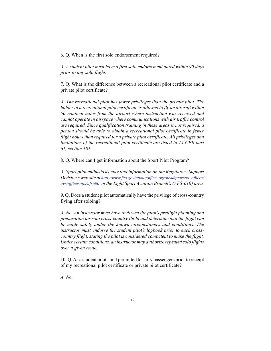 Student Pilot Guide, Page 16