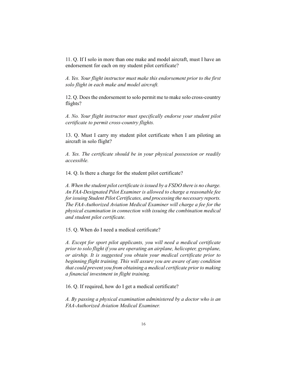 Student Pilot Guide, Page 20