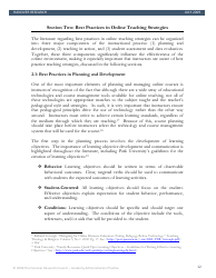 Best Practices in Online Teaching Strategies - the Hanover Research Council - Pennsylvania, Page 12