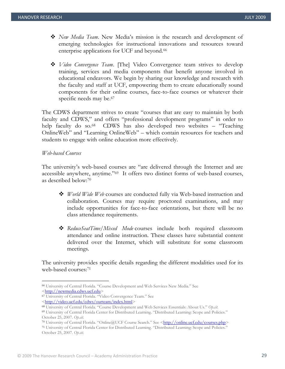 Best Practices in Online Teaching Strategies - the Hanover Research Council - Pennsylvania, Page 29