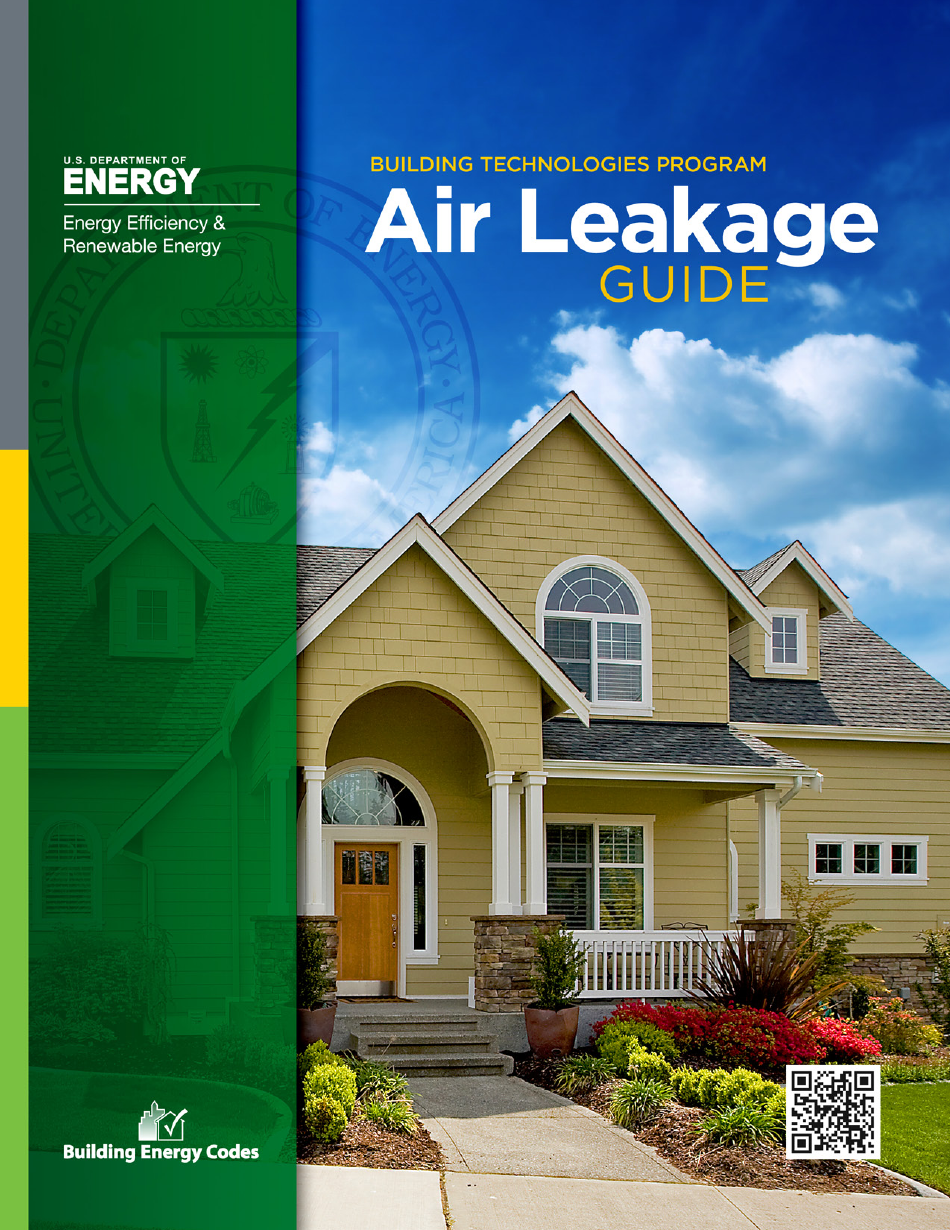 Building Energy Code Resource Guide: Air Leakage Guide - Building Technologies Program, Page 1