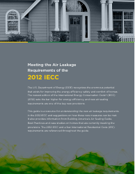Building Energy Code Resource Guide: Air Leakage Guide - Building Technologies Program, Page 2