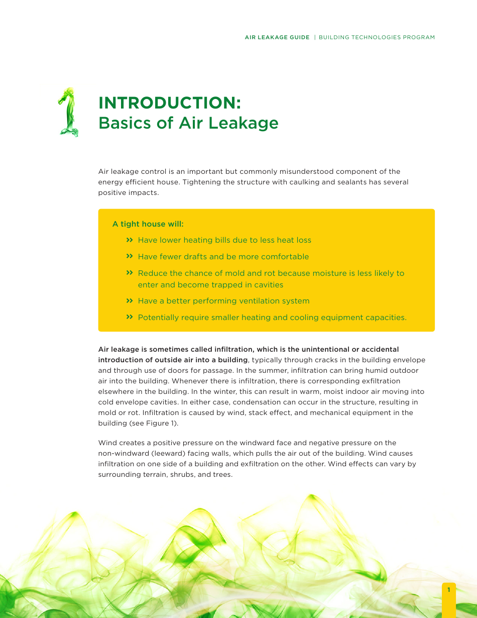 Building Energy Code Resource Guide: Air Leakage Guide - Building Technologies Program, Page 7
