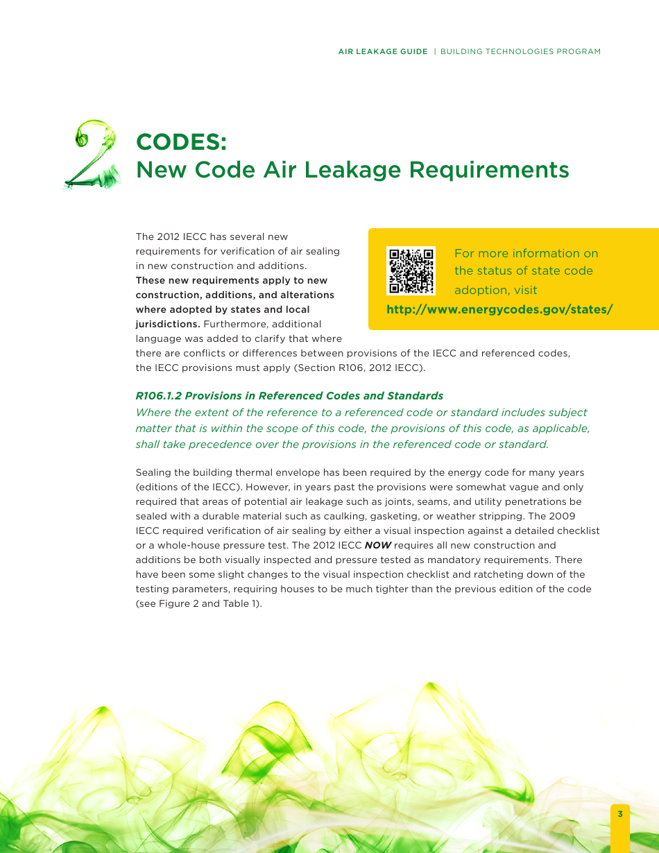 Building Energy Code Resource Guide: Air Leakage Guide - Building Technologies Program, Page 9