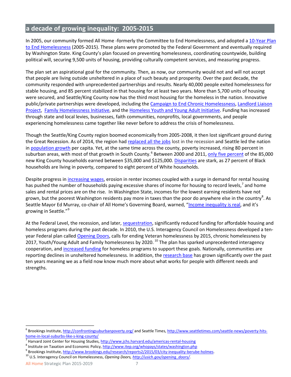 All Home Strategic Plan 2015-2019, Page 10