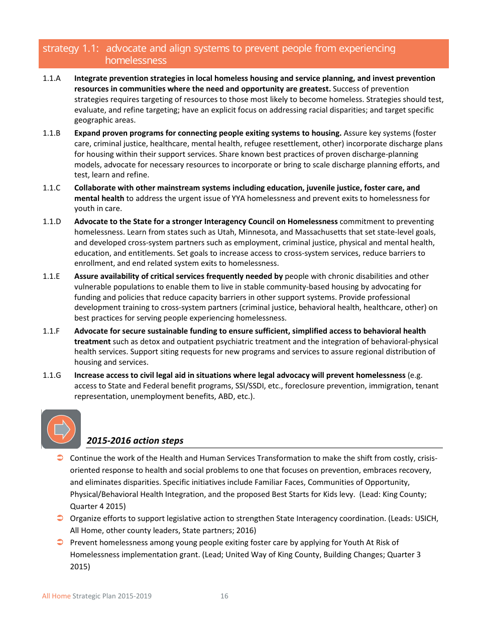 All Home Strategic Plan 2015-2019, Page 19