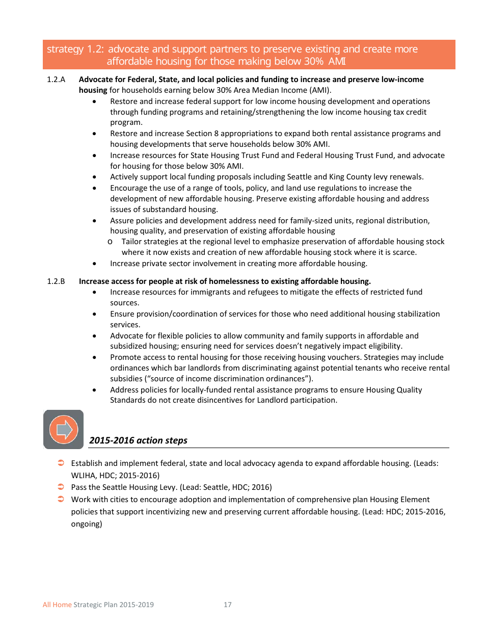 All Home Strategic Plan 2015-2019, Page 20