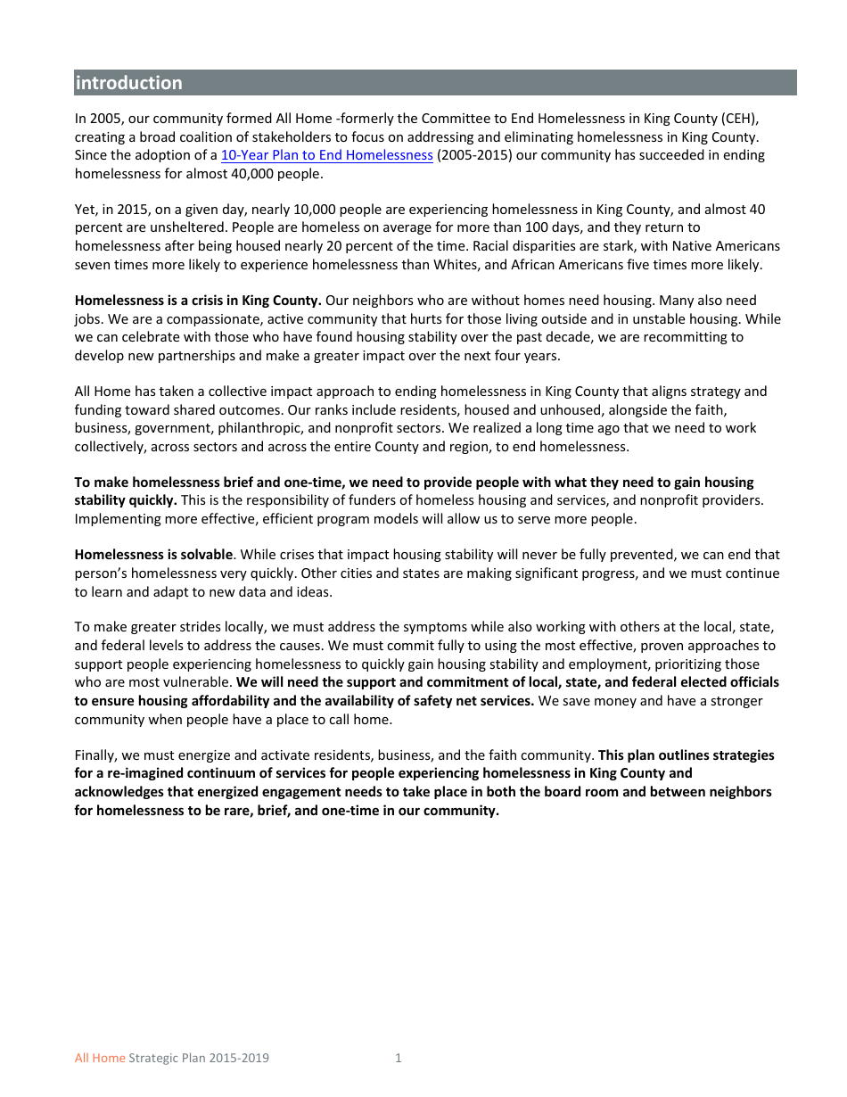 All Home Strategic Plan 2015-2019, Page 4