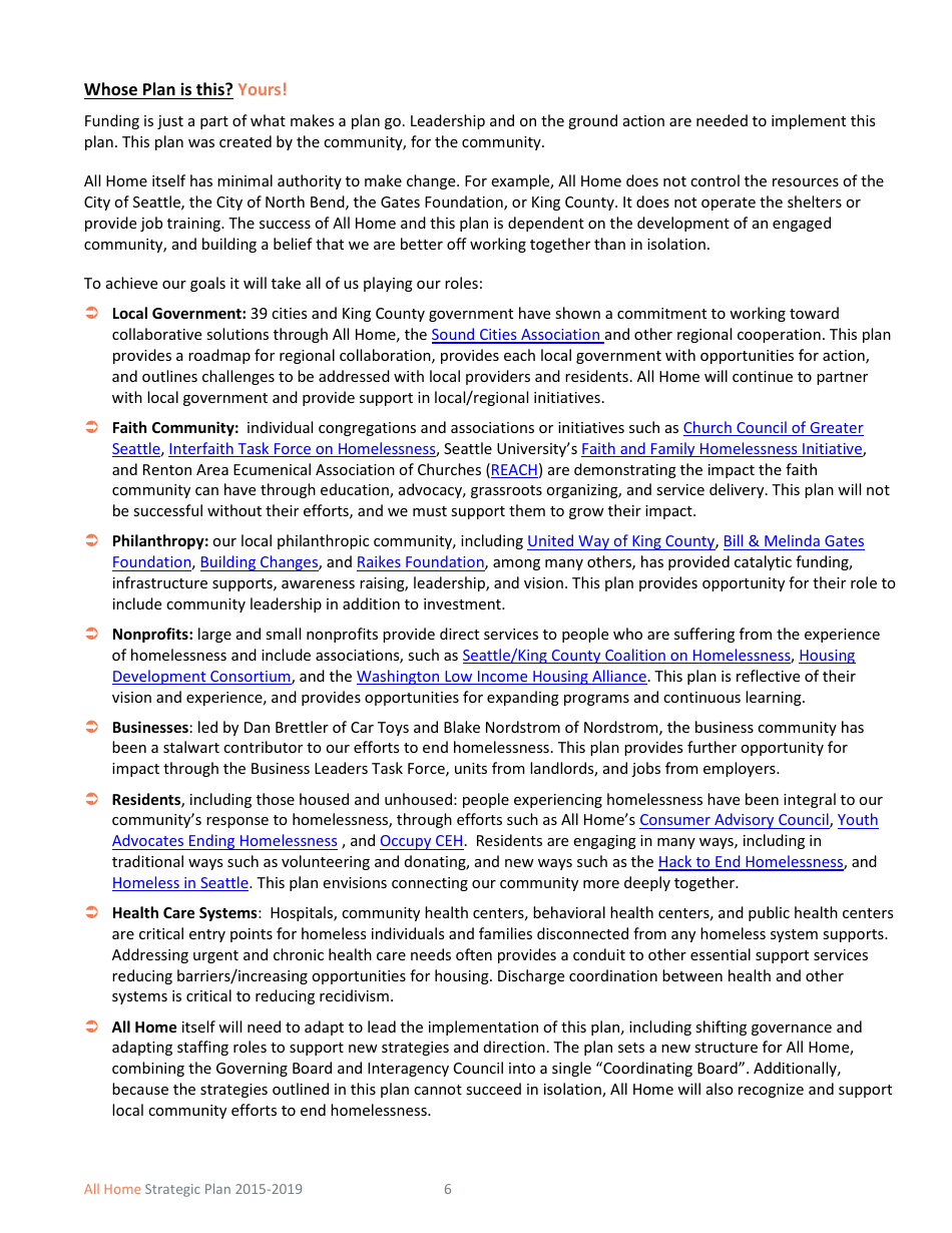 All Home Strategic Plan 2015-2019, Page 9