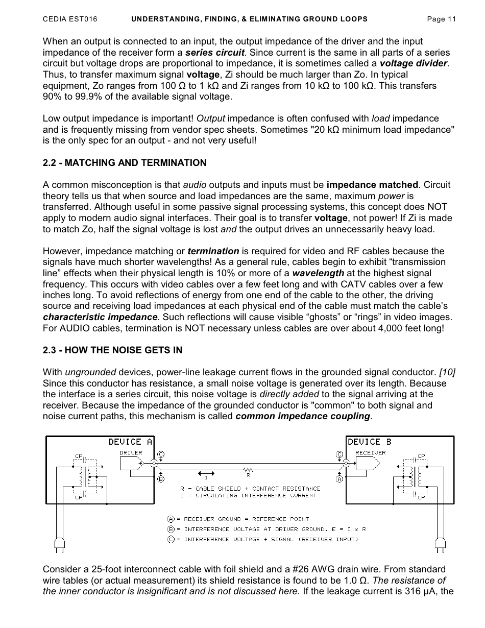 Understanding, Finding,  Eliminating Ground Loops - Bill Whitlock, Page 11