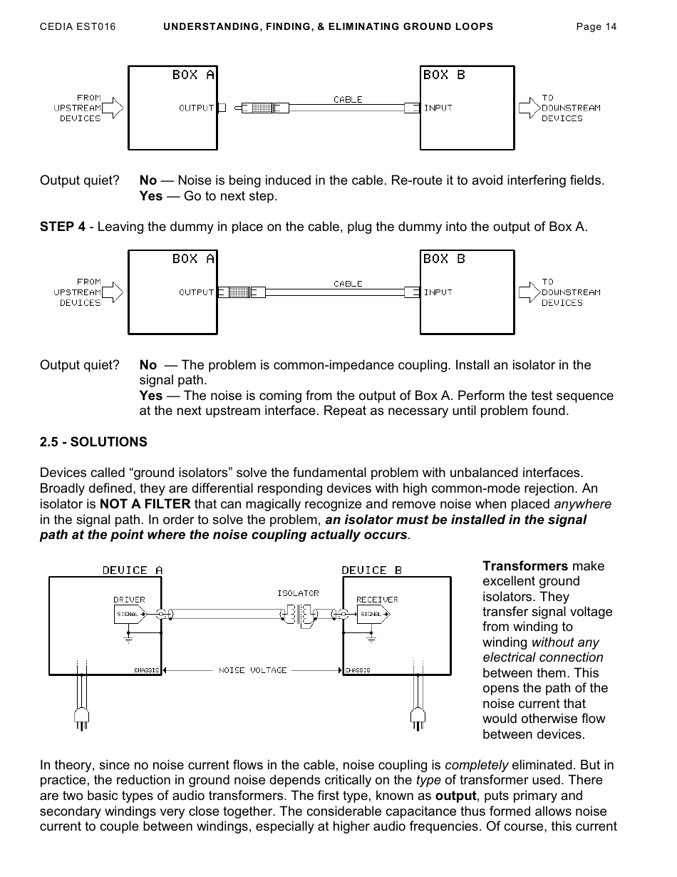 Understanding, Finding,  Eliminating Ground Loops - Bill Whitlock, Page 14