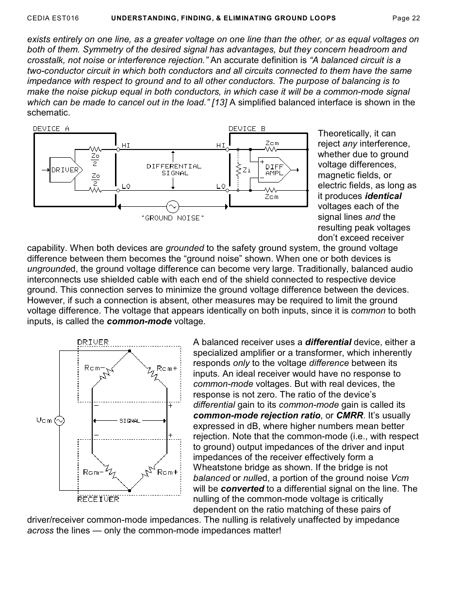 Understanding, Finding,  Eliminating Ground Loops - Bill Whitlock, Page 22